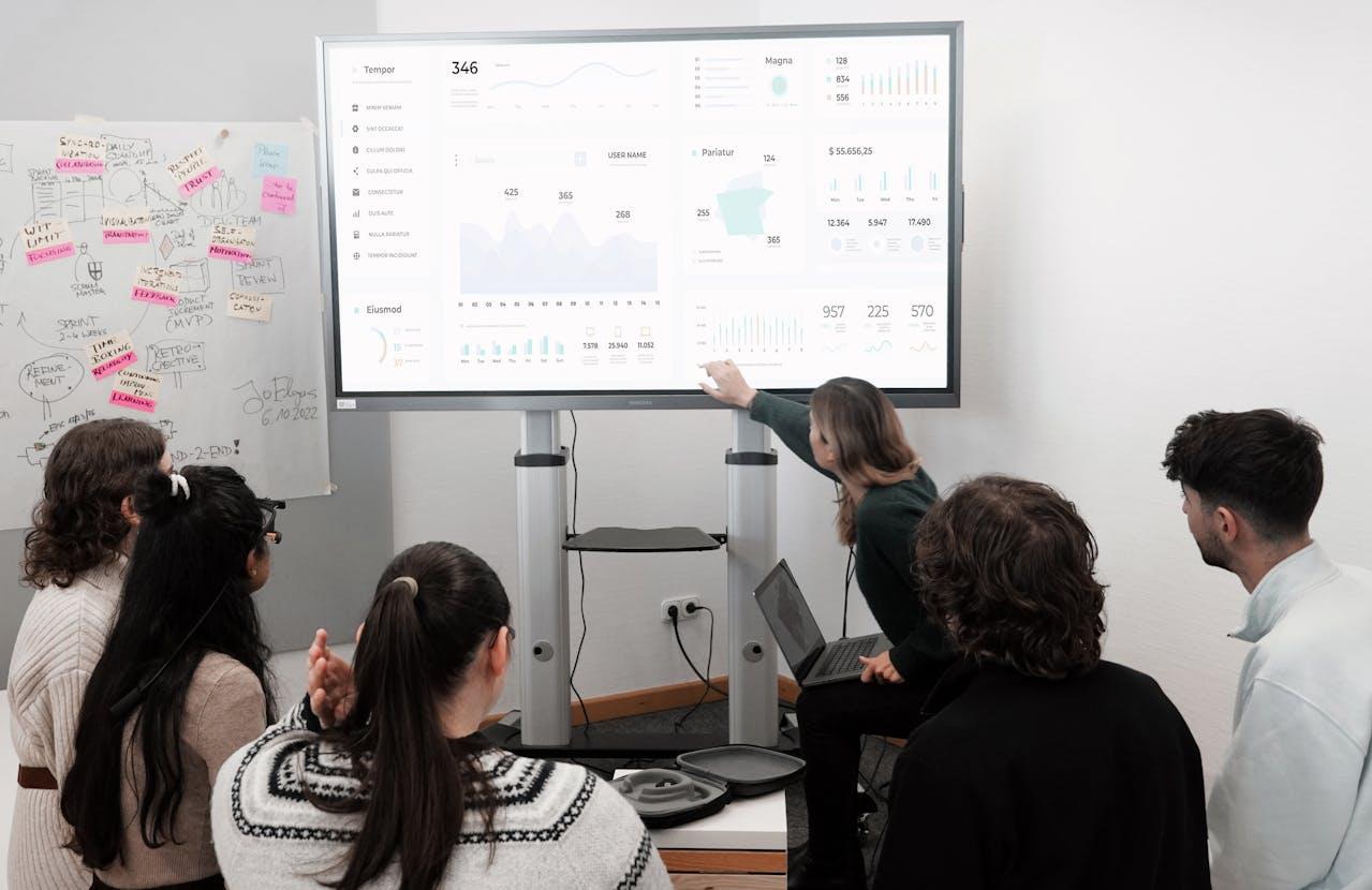 Finance team at work